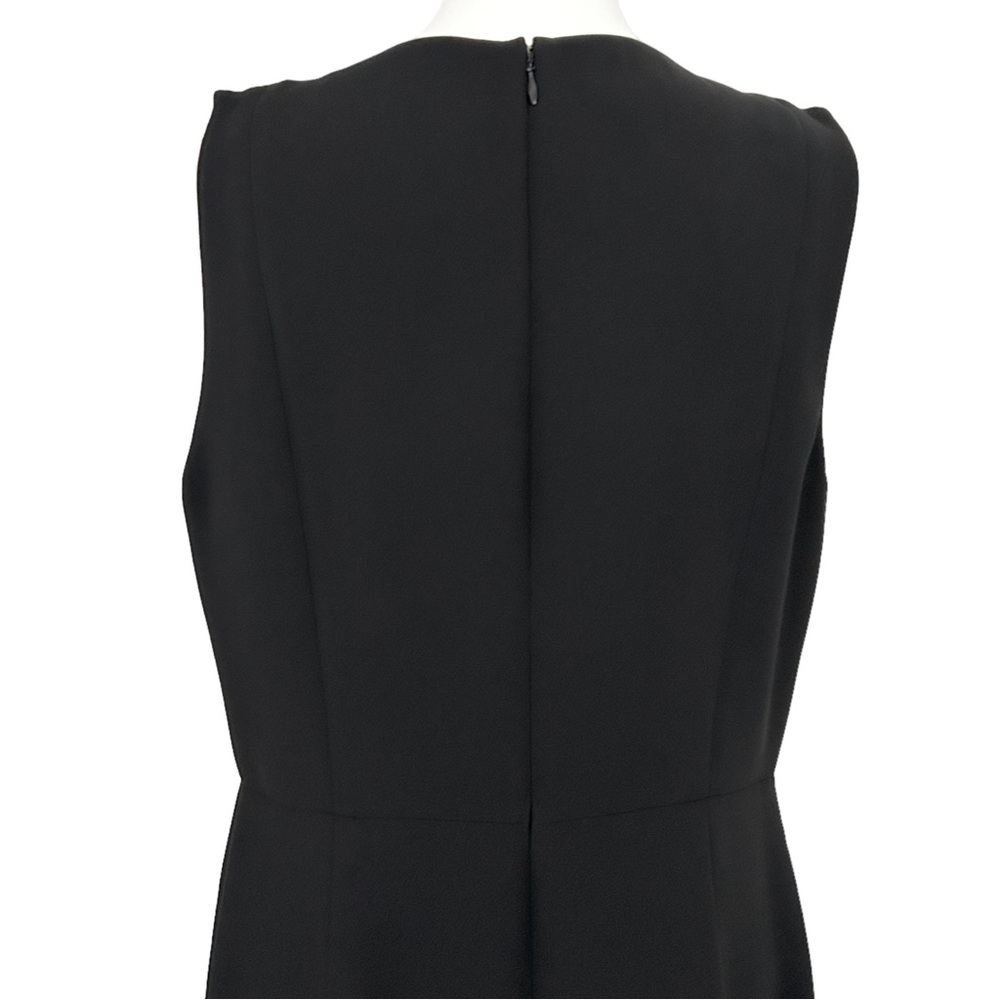 Talbots Black Sleeveless Ruffle Sheath Dress (10) - Picture 10 of 16